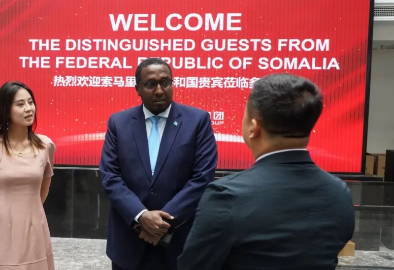 索马里驻华大使库拉内访问多弗集团